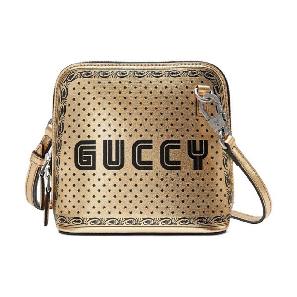 Gucci Sega Moon and Stars Gold Crossbody Bag